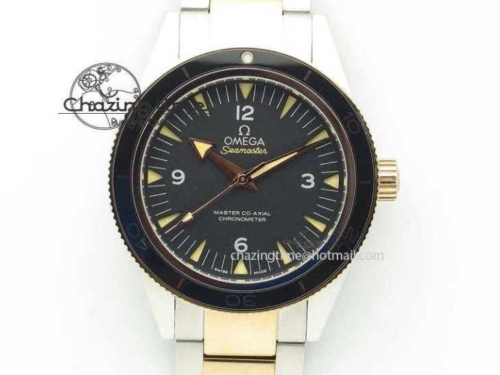 0417 2018 Seamaster Diver 300M OMF Best Edition Black Ceramic Black Dial on SS Bracelet A8800 (Black Balance Wheel) Breathable 7959